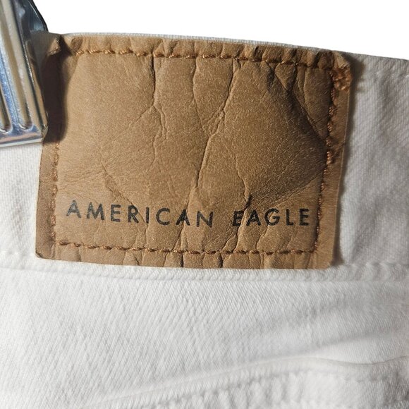 American Eagle White Distressed Next Level Stretch Jeans Womens Size 18 Short - Picture 9 of 9